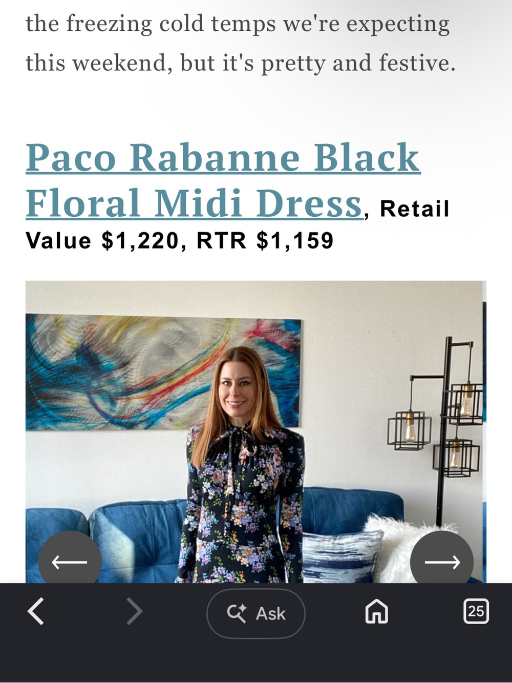Paco Rabanne midi dress - Picture 3 of 3